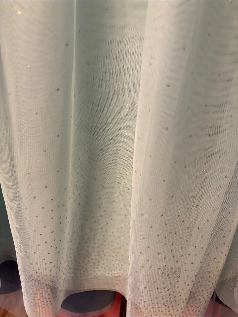 Cat & Jack Light Mint Tulle Skirt with Sparkle Trim